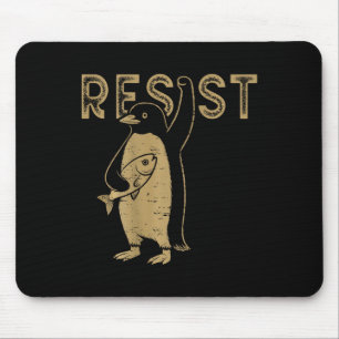 Resist Penguins On Byck Activism Graphic We Stand Mouse Pad