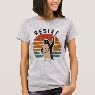 Resist Penguins Protest Against Tariffs T-Shirt