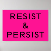 Resist & Persist hot pink
