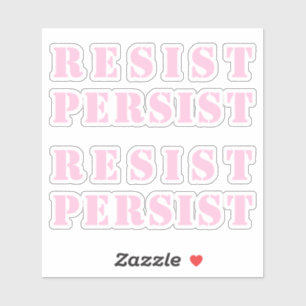 "resist persist" light pink