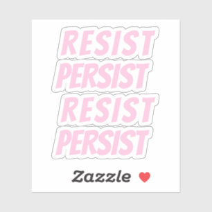 "resist persist" light pink