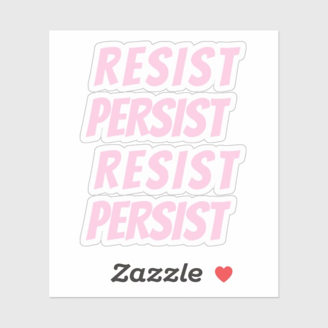 "resist persist" light pink (Sheet)