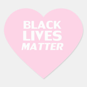 "Resist Persist" light pink white Heart Sticker
