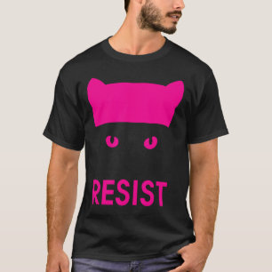 Resist Persist Pink Hat Cat Shirt - Womens Empower