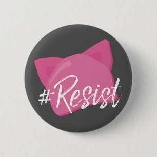 #resist pink cat hat for women - Anti Donald Trump 6 Cm Round Badge