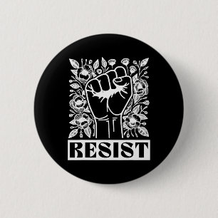 Resist Political Activism Anti Trump  6 Cm Round Badge