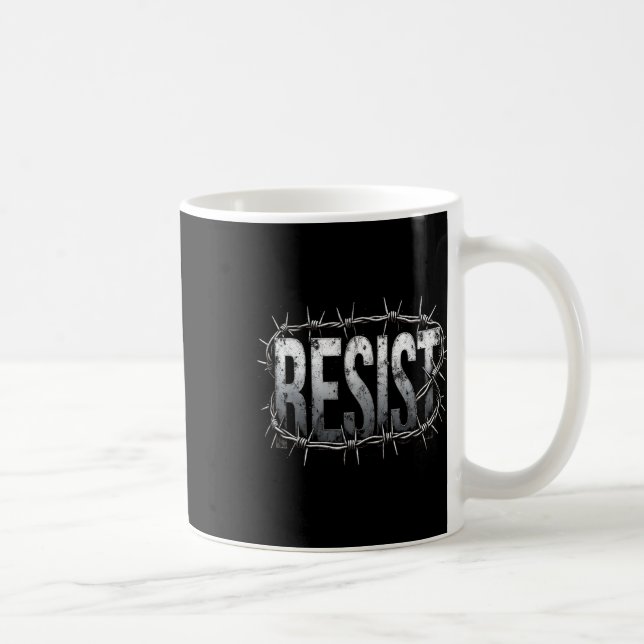 Resist Political Protest 2  Coffee Mug (Right)