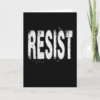 Resist Political Protest 3 Card