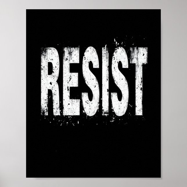 Resist Political Protest 3  Poster (Front)