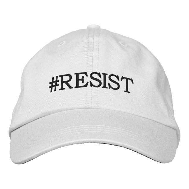 #Resist Political Protest Embroidered Hat (Front)