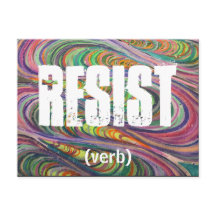 Resist Postcard