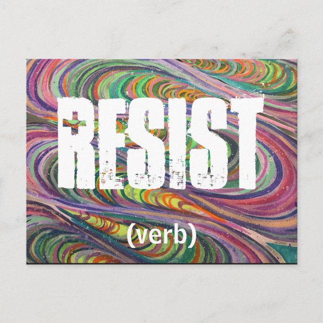 Resist Postcard (Front)