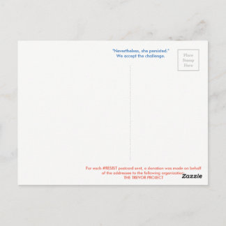 #RESIST Postcard--JULY TREVOR Postcard
