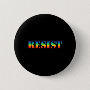 Resist Pride - Vintageretro Rainbow Resistance 6 Cm Round Badge