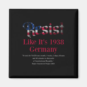 Resist Pritker Quote Germany 1938 Reject Fascism A Magnet