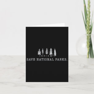 Resist Protect Our National Parks Graphic Pine Tre Card