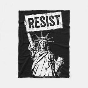 Resist Protest Anti Political Protest Fleece Blanket