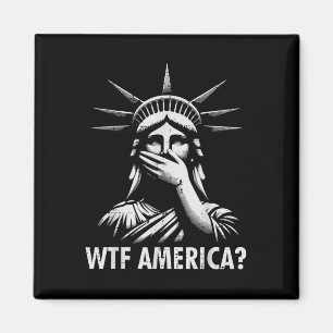 Resist Protest Wtf America Statue Liberty Equality Magnet