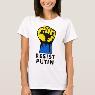 Resist Putin Protest Raised Fist T-Shirt