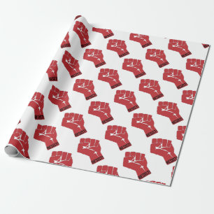 Resist Raised Fist Justice Wrapping Paper