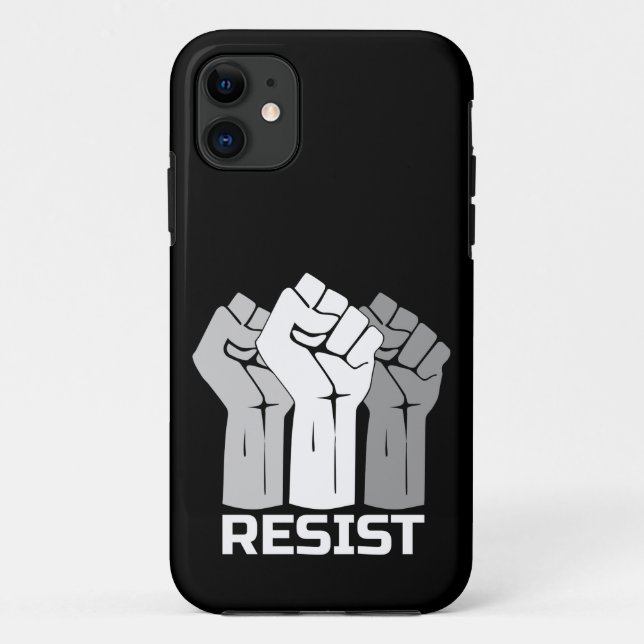Resist Raised Fists Protest Design Case-Mate iPhone Case (Back)