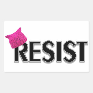 Resist Rectangular Sticker