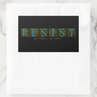 Resist Rectangular Sticker