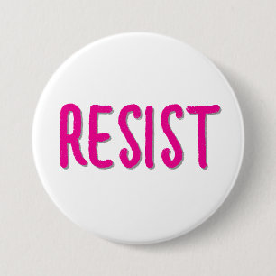 Resist Resistance Pink 7.5 Cm Round Badge