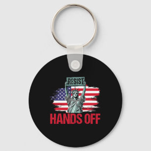Resist Resistance Statue Of Liberty Hands Off Prot Key Ring