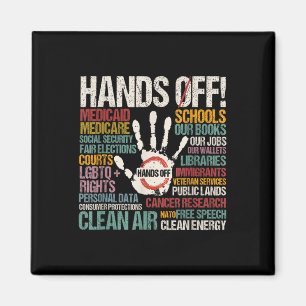 Resist Resistance Statue Of Liberty Hands Off Prot Magnet