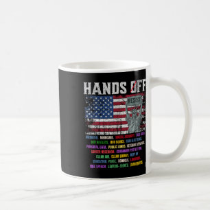Resist Resistance Usa Statue Of Liberty Hands Off Coffee Mug