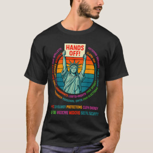 Resist Resistance Usa Statue Of Liberty Hands Off T-Shirt