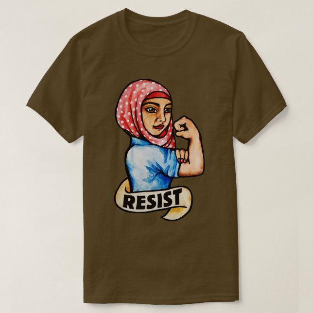 Resist rosie the riveter T-Shirt (Design Front)