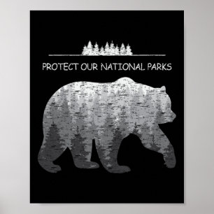 Resist Save Our Parks Alt Us National Parks Bear N Poster