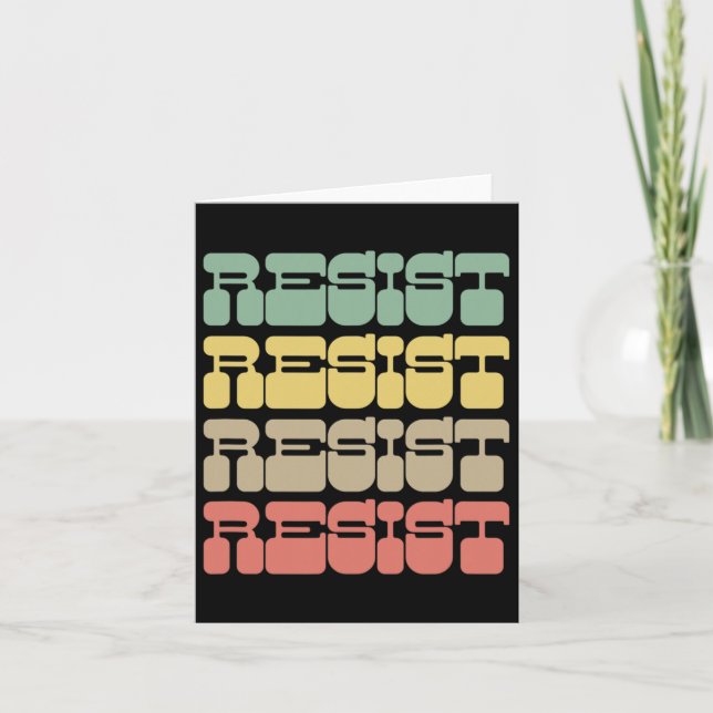 Resist Shirt  Card (Front)