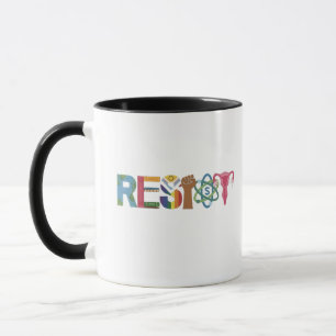 Resist Shirt Resistance Fight Fist Protest Liberal Mug