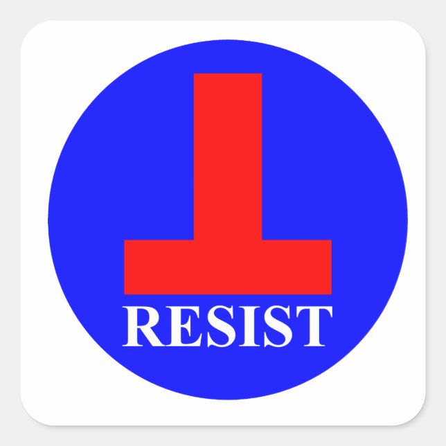 Resist Square Sticker (Front)