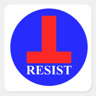 Resist Square Sticker