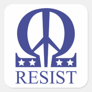 Resist Square Sticker