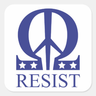Resist Square Sticker
