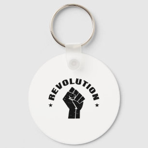 Resist Star Revolution Rebellion Retro Black Che G Key Ring