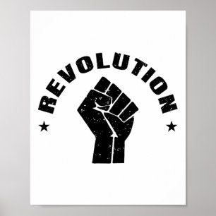 Resist Star Revolution Rebellion Retro Black Che G Poster