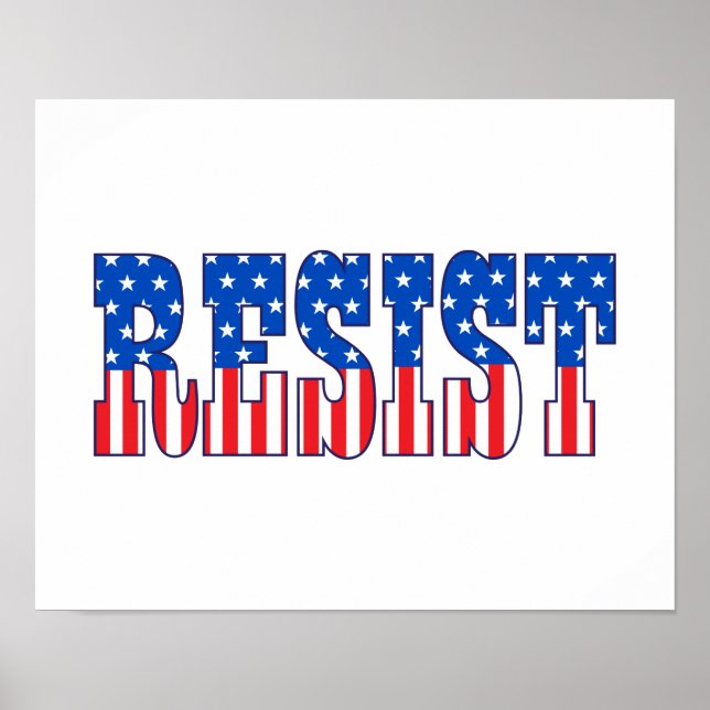 Resist | Stars & Stripes Poster (Front)