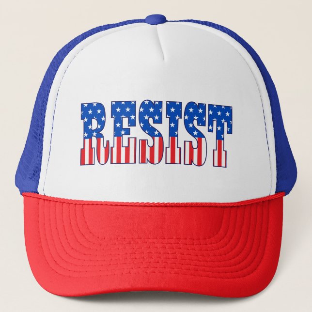 Resist | Stars & Stripes Trucker Hat (Front)