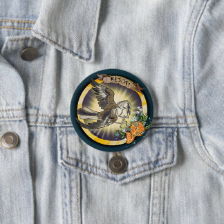 Resist State Bird Florida Mockingbird 7.5 Cm Round Badge