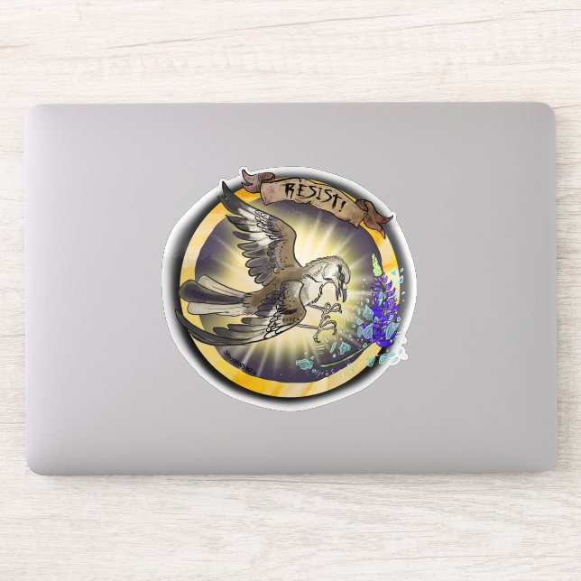 Resist State Bird Texas Mockingbird (Computer)