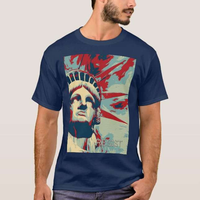 RESIST - Statue of Liberty T-Shirt (Front)