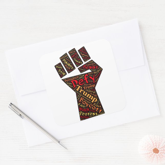 Resist Sticker (Envelope)