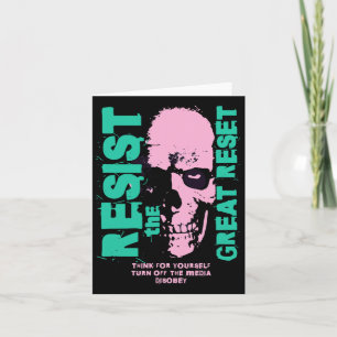 Resist The Great Reset Anti Globylist Card
