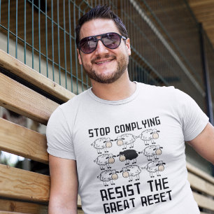 Resist the Great Reset Conservative  T-Shirt